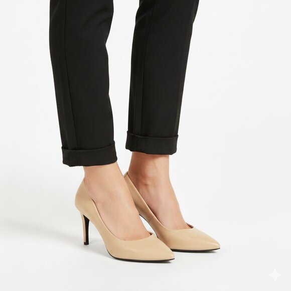 Cole Haan Grand.OS Signature Nude Leather Heel Pumps – Size 10.5 - Picture 1 of 6